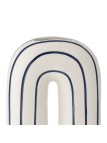 Bloomingville Mae Vase, Bleu, Céramique