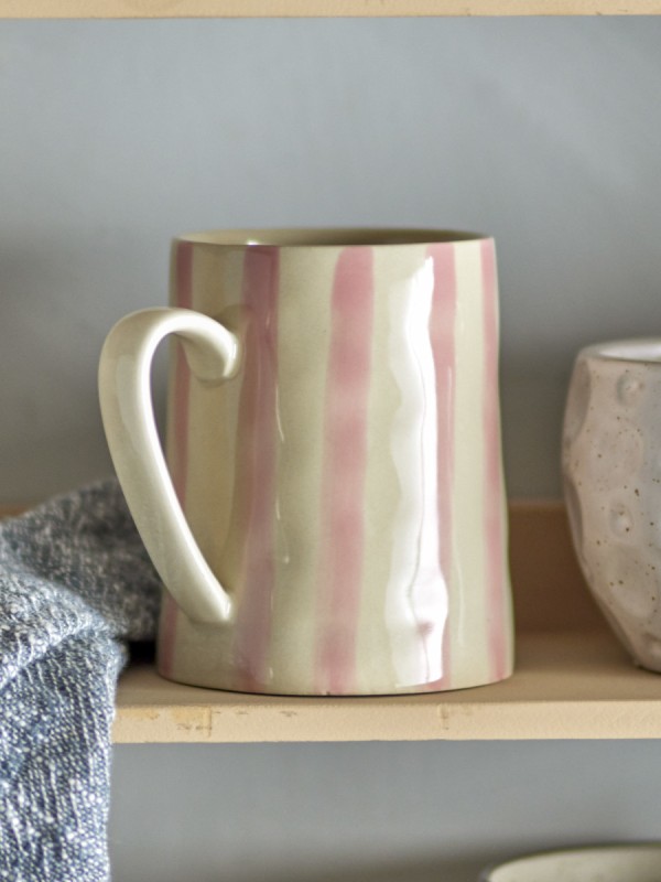 Bloomingville Begonia Mug, Rose, Grès