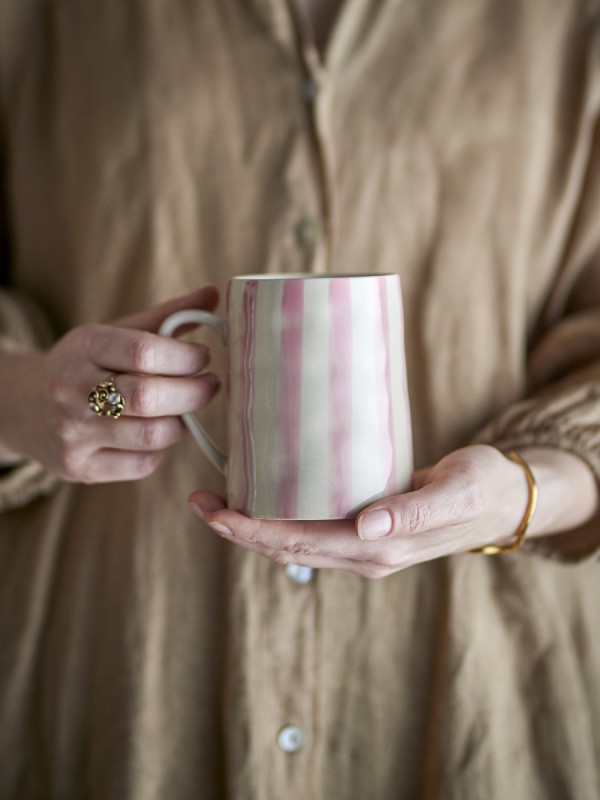 Bloomingville Begonia Mug, Rose, Grès