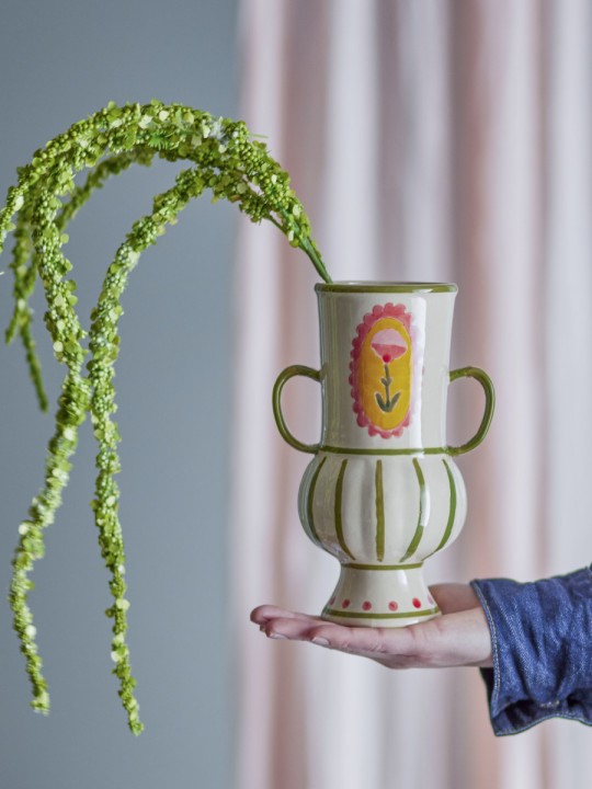 Bloomingville Odina Vase, Multicolore, Grès