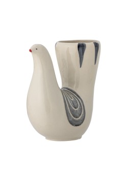 Bloomingville Trudy Vase, Blanc, Grès