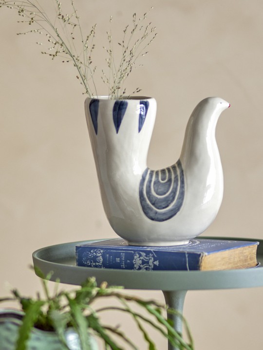 Bloomingville Trudy Vase, Blanc, Grès