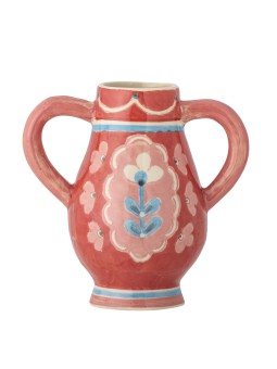 Bloomingville Odina Vase, Rose, Grès
