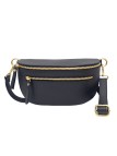 Soleil Chic Sac Banane Demi Lune M3 Graine Noir