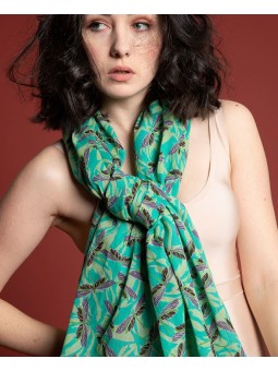 ETOLE VOILE Écharpe LUCIE TURQUOISE Les Touristes