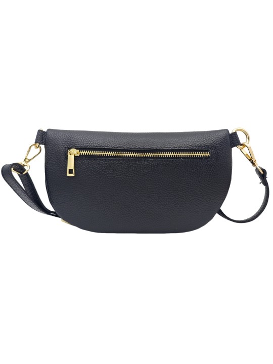 Soleil Chic Sac Banane Demi Lune M3 Graine Noir
