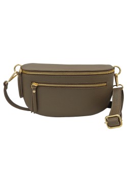 Soleil Chic Sac Banane Demi Lune M3 Graine Taupe