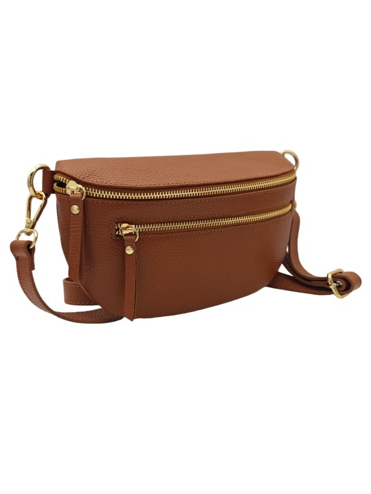 Soleil Chic Sac Banane Demi Lune M3 Graine Camel