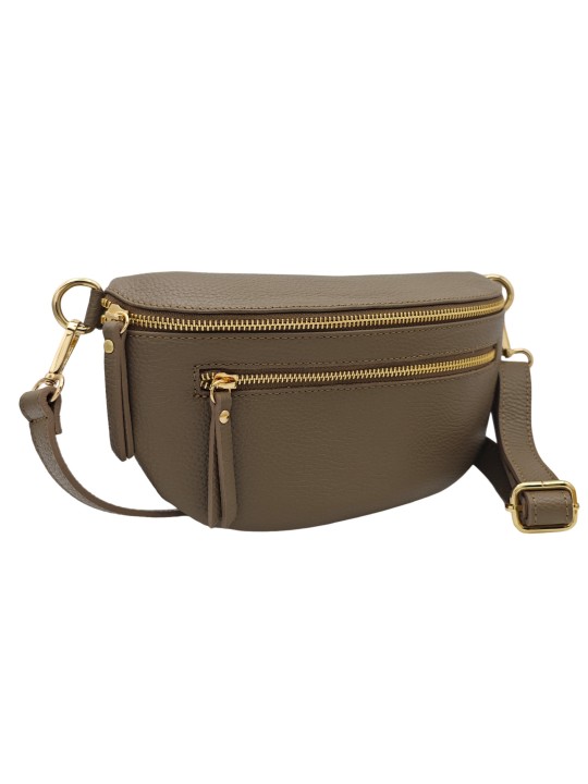 Soleil Chic Sac Banane Demi Lune M3 Graine Taupe