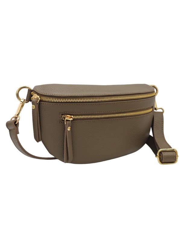 Soleil Chic Sac Banane Demi Lune M3 Graine Taupe
