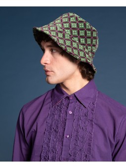 CHAPEAU BOB VELOURS BORA DARK PURPLE Les Touristes