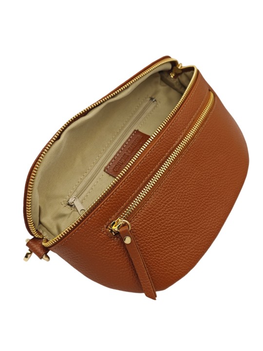 Soleil Chic Sac Banane Demi Lune M3 Graine Camel