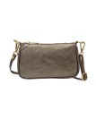 Soleil Chic Petite Pochette bandoulière cuir Champagne