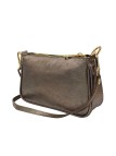Soleil Chic Petite Pochette bandoulière cuir Champagne