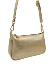 Soleil Chic Petite Pochette bandoulière cuir Or