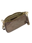Soleil Chic Petite Pochette bandoulière cuir Champagne