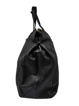 PCCORA Sac à main Black Snake Embo PIECES