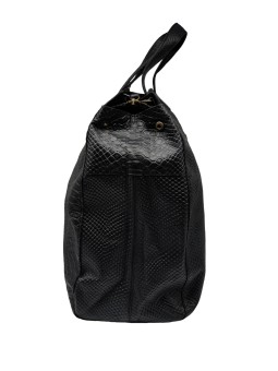 PCCORA Sac à main Black Snake Embo PIECES