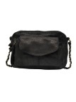 PIECES PCNAINA Sac bandoulière cuir Noir Metalise