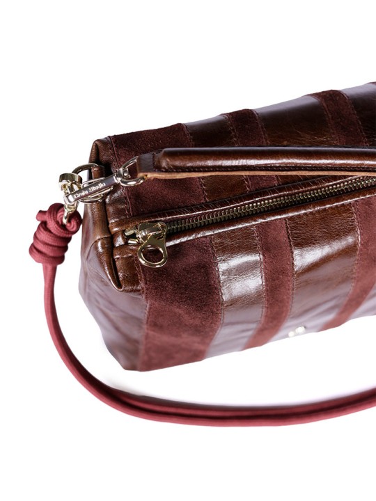 Craie Studio Mini Halo Stripe Acajou Burgundy