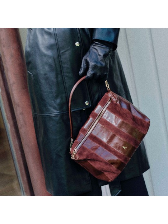 Craie Studio Halo Stripe Acajou Burgundy
