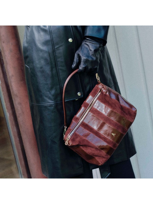 Craie Studio Halo Stripe Acajou Burgundy