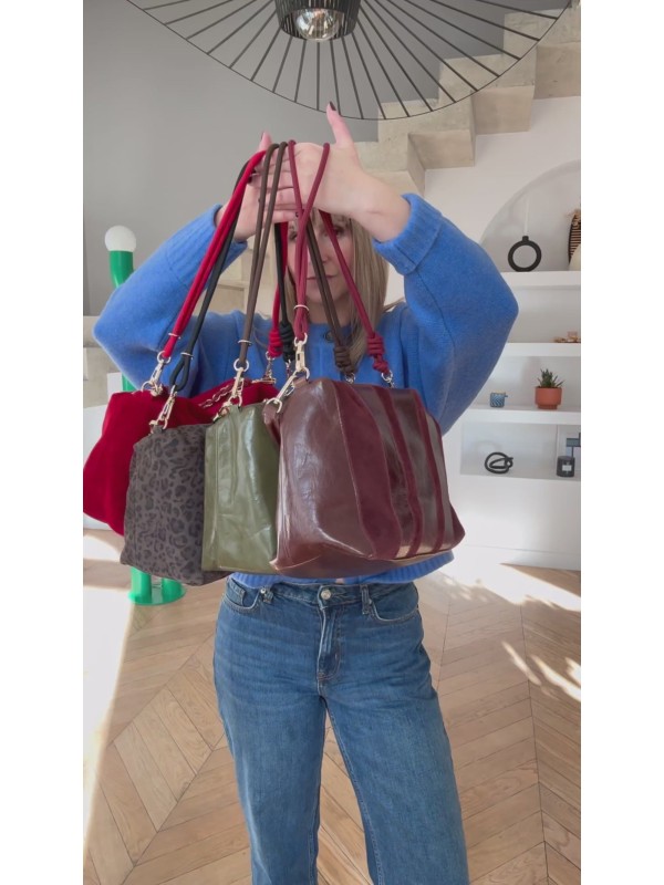 Craie Studio Halo Stripe Acajou Burgundy