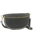 Soleil Chic Sac Banane Clouté Nubuck Kaki