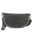 Soleil Chic Sac Banane Clouté Nubuck Kaki