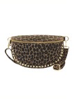 Soleil Chic Sac Banane Clouté Nubuck LEO Taupe A26