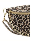 Soleil Chic Sac Banane Clouté Nubuck LEO Beige A26