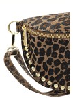 Soleil Chic Sac Banane Clouté Nubuck LEO Taupe A26