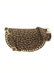 Soleil Chic Sac Banane Clouté Nubuck LEO Taupe A26