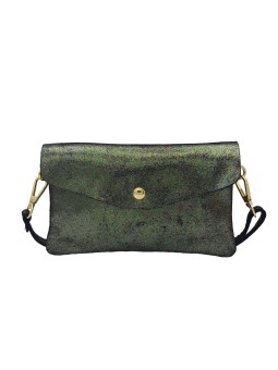 THE WAN Pochette bandouliere cuir Camomille  IT112 Spark Noir