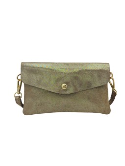 THE WAN Pochette bandouliere cuir Camomille IT112 Spark Champagne