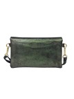 THE WAN Pochette bandouliere cuir Camomille  IT112 Spark Noir