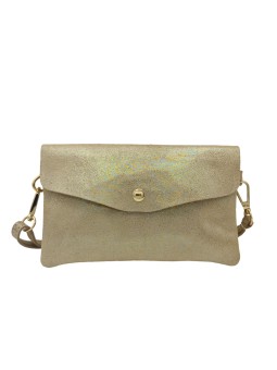 THE WAN Pochette bandouliere cuir Camomille  IT112 Spark Or