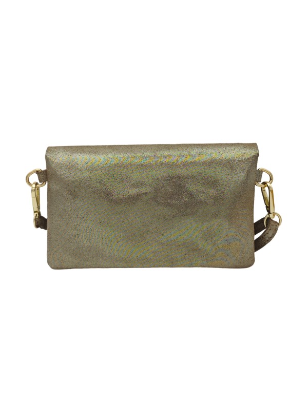 THE WAN Pochette bandouliere cuir Camomille IT112 Spark Champagne