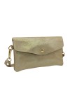 THE WAN Pochette bandouliere cuir Camomille  IT112 Spark Or