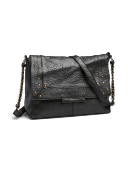 PIECES PCFELIZIA LARGE LEATHER CROSS BODY FC Bags 17116819 Black Bubble