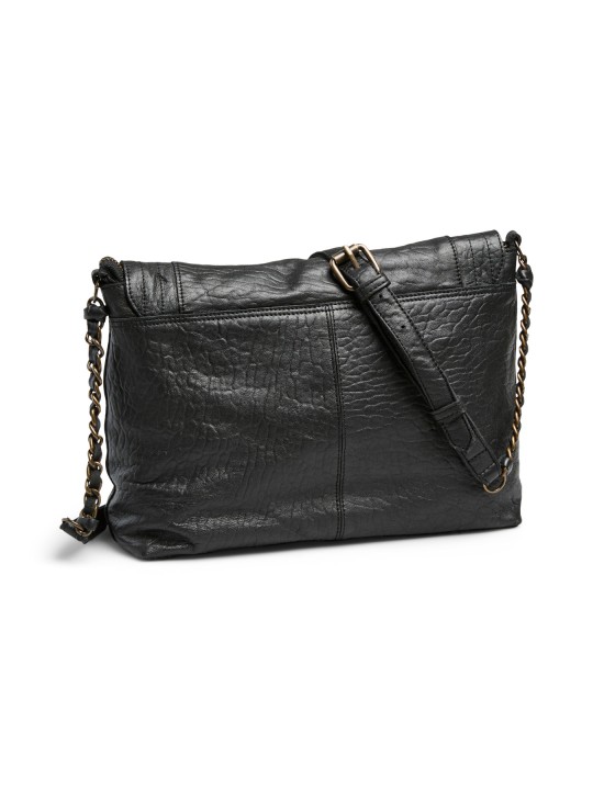 PIECES PCFELIZIA LARGE LEATHER CROSS BODY FC Bags 17116819 Black Bubble