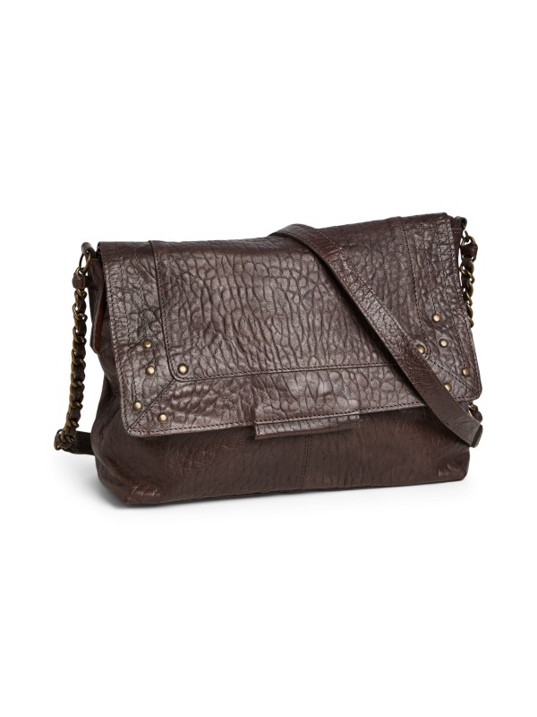 PIECES PCFELIZIA LARGE LEATHER CROSS BODY FC Bags 17116819 Mocca Bubble