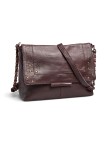 PIECES PCFELIZIA LARGE LEATHER CROSS BODY FC Bags 17116819 Tawny Port Bubble