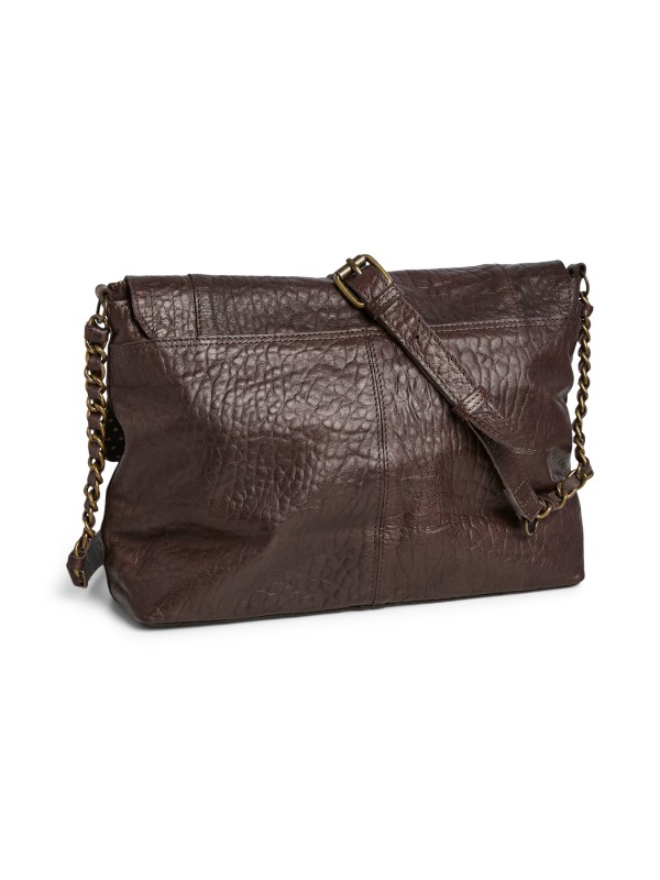 PIECES PCFELIZIA LARGE LEATHER CROSS BODY FC Bags 17116819 Mocca Bubble