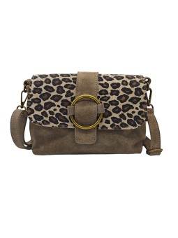 Anneau Nubuck Taupe LEO
