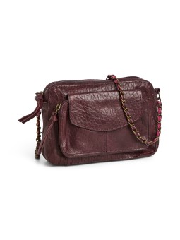 PIECES PCNAINA LEATHER CROSS BODY FC NOOS Bags 17063358 Tawny Port Bubble