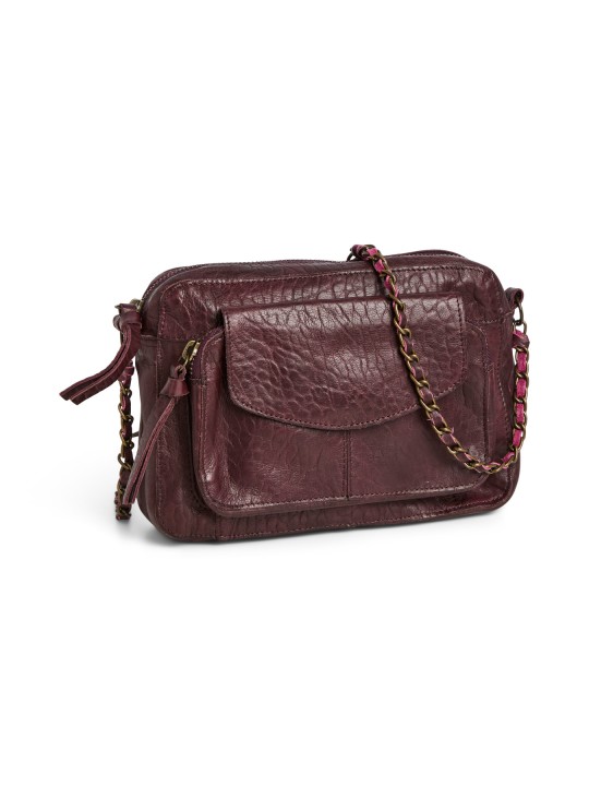 PIECES PCNAINA LEATHER CROSS BODY FC NOOS Bags 17063358 Tawny Port Bubble