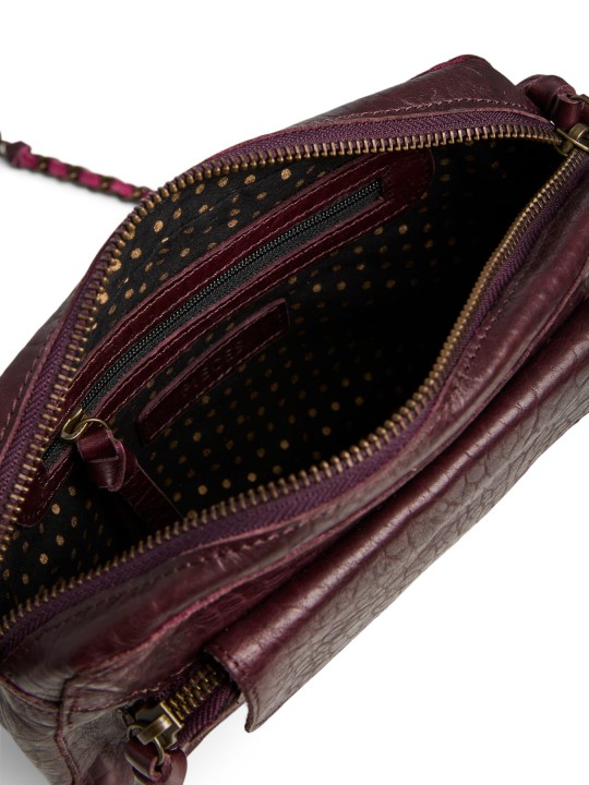 PIECES PCNAINA LEATHER CROSS BODY FC NOOS Bags 17063358 Tawny Port Bubble