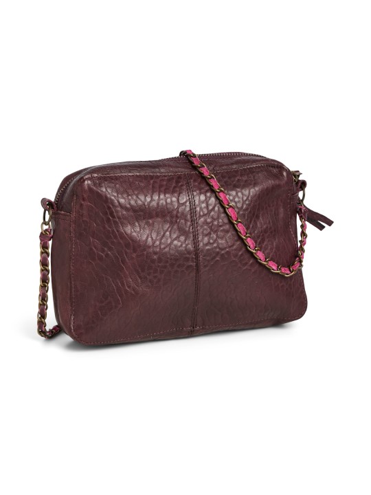 PIECES PCNAINA LEATHER CROSS BODY FC NOOS Bags 17063358 Tawny Port Bubble