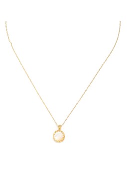 PRECIOSA collier pendentif nacre blanche Olivolga